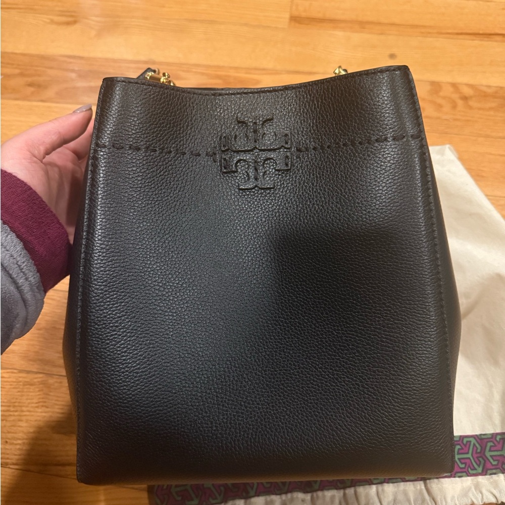 Tory Burch Black bucket bag